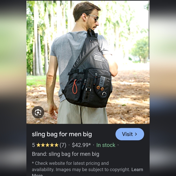🛒🛍️💥Nwot Genmob sling bag for men new condition no flaws nice bag - Picture 9 of 9